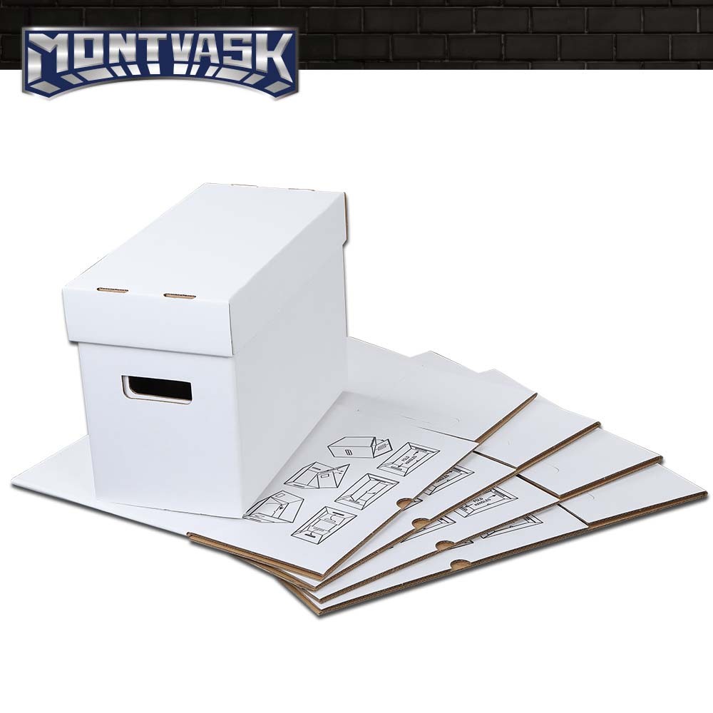 5Pcs Comic Books Storage Boxes Short Holds 150-175 Stackable Durable Archive