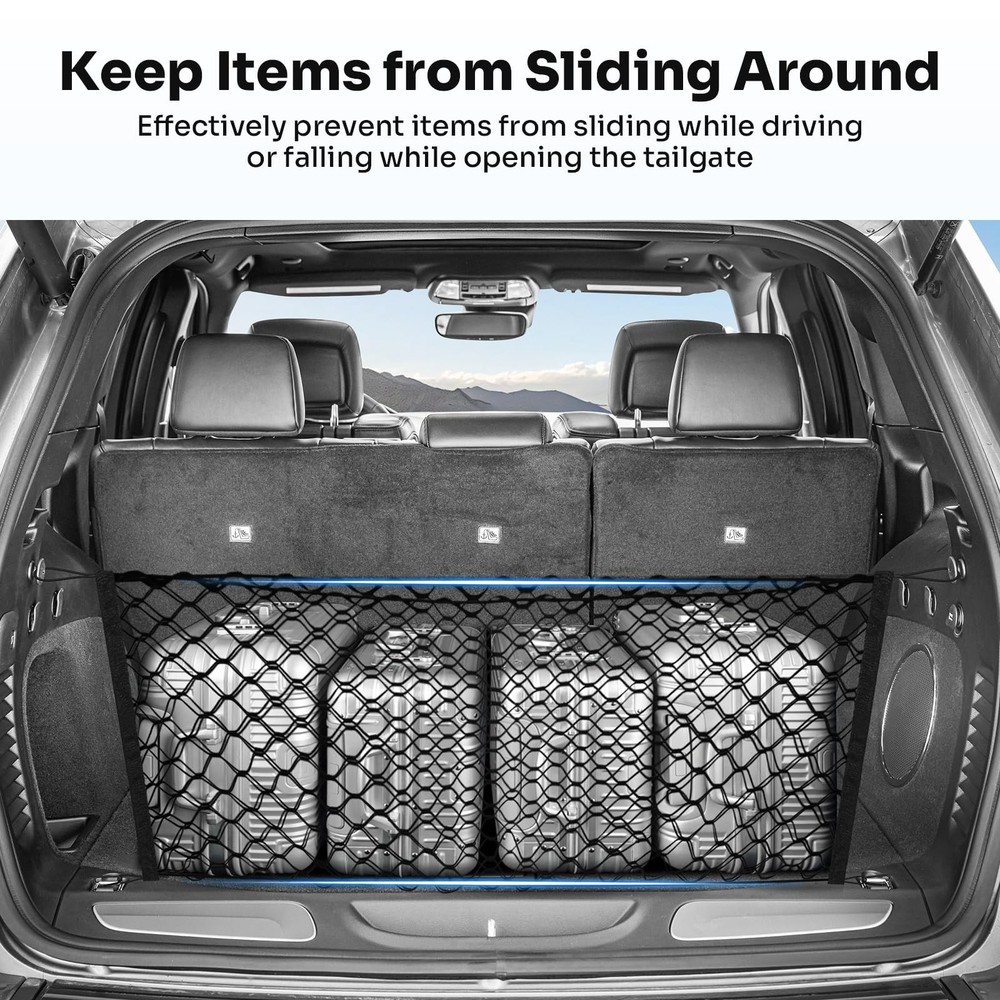 Trunk Cargo Net for Jeep Grand Cherokee 20112021 Adjustable Storage Solution
