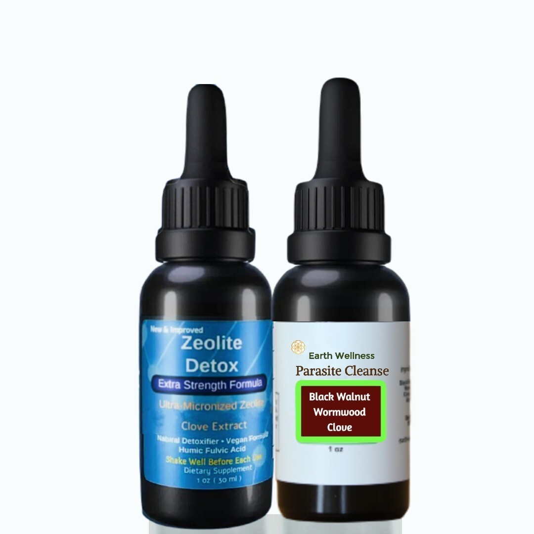 Zeolite Liquid Ultra METAL DETOX PARASITE CLEANSE, Extra Strength, 2 FOR 1!