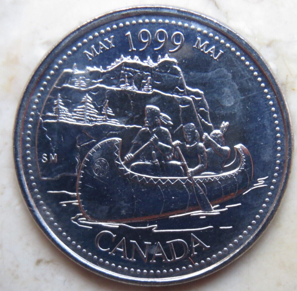 Canada 25 Cents 1999 KM# 346 UNC MAY