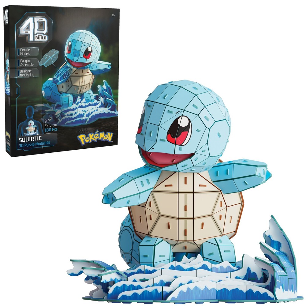 4D Build, Pokemon Squirtle 3D Model Kit