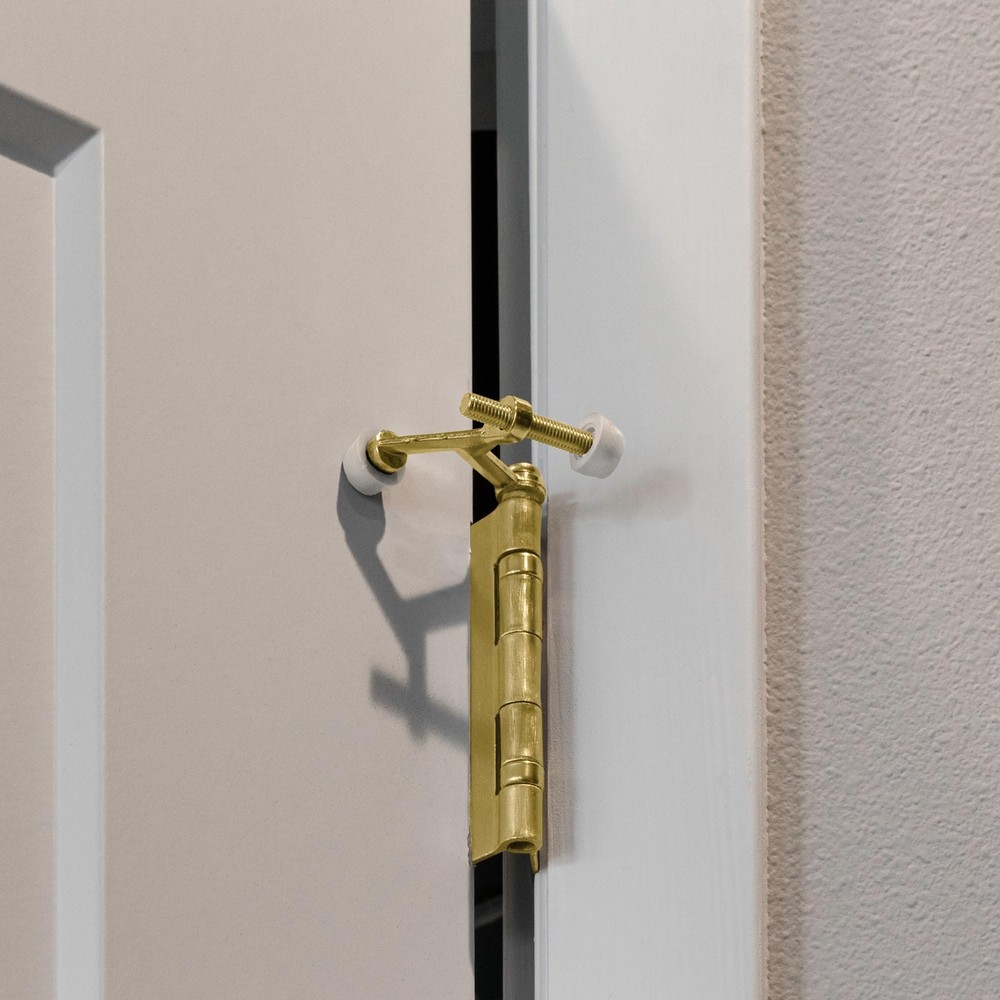 Adjustable Hinge Pin Door Stop Wall Protector with Rubber Tip, 5-Pack