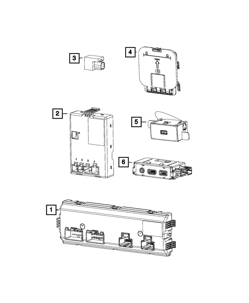 Genuine Mopar Heated Seat Module 68277189AH