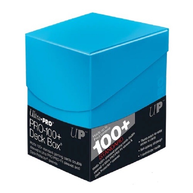 Ultra Pro Eclipse PRO 100+ Deck Box SKY BLUE Locking Lid w/ 1 Card Divider