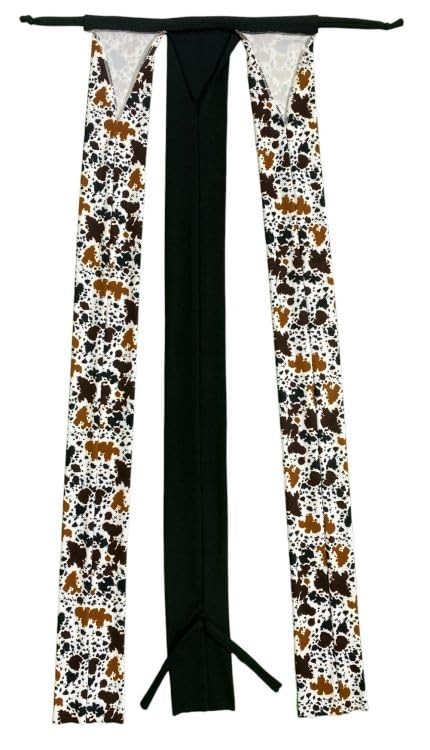 Cow Print Braid-in Lycra Tail Bag
