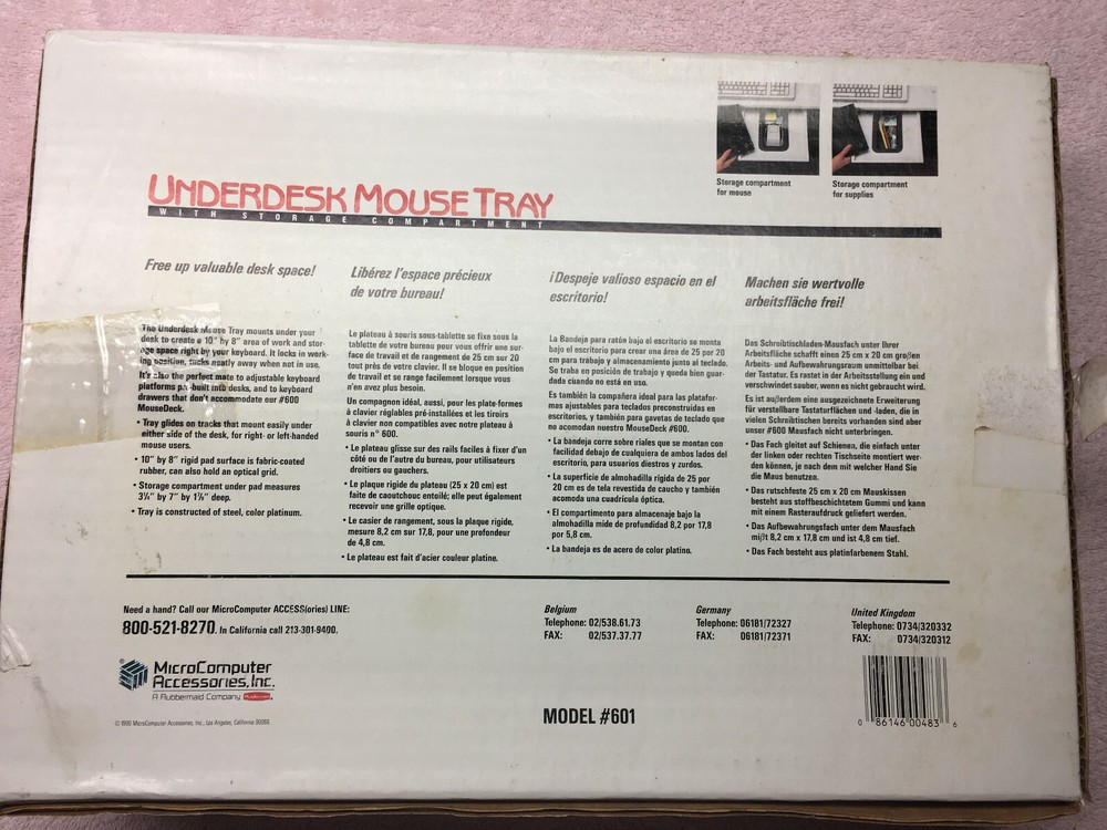 Under Desk Mouse Tray