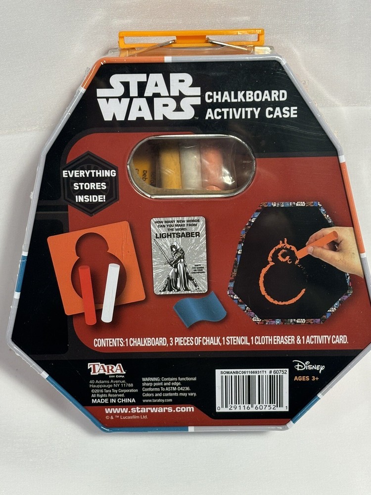 New Disney Star Wars Chalkboard Activity Case