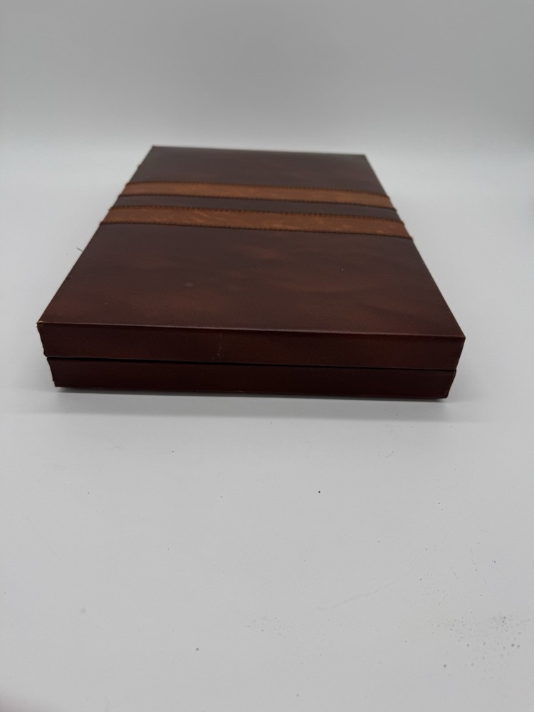 Vintage Pressman Backgammon Set Portable Leatherette Case