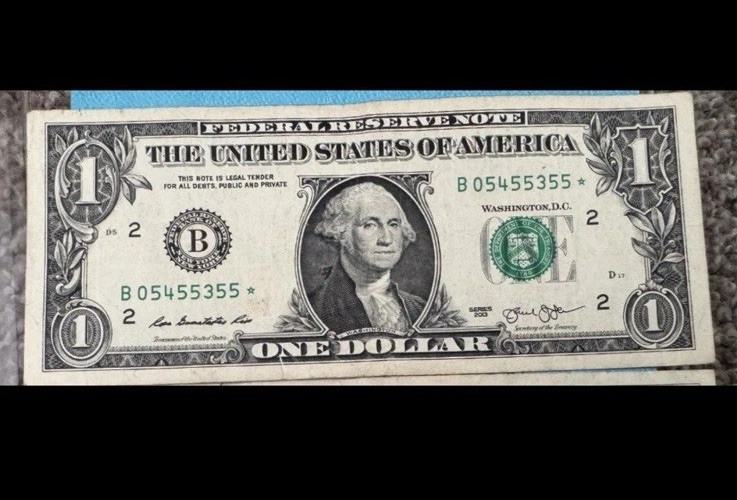 2013 B Duplicate Star Note!! INCREDIBLE CONDITION