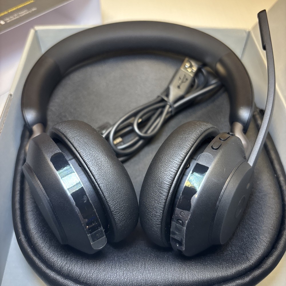 Jabra GN Evolve 2 65 Bluetooth Wireless/USB-A On Ear Headset New Open Box