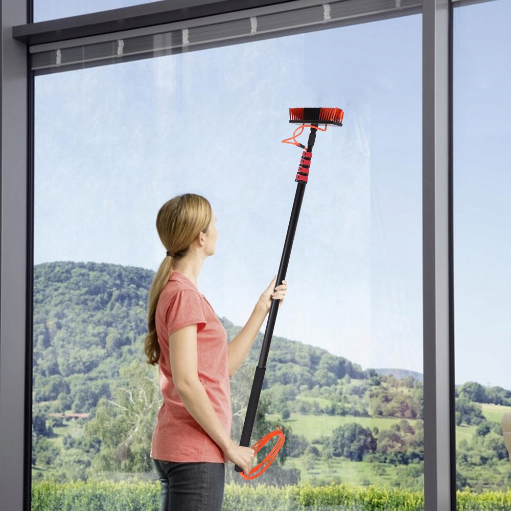 Solar Panel Cleaning Brush & Pole Kit Window Cleaner Solar Panel Cleaning System