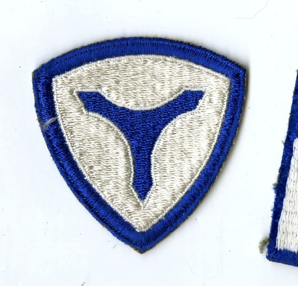 3rd Service Command White Back Patch WWII Vintage Mid Atlantic
