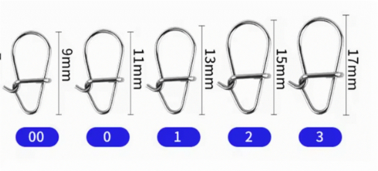 Snaps Stainless Steel Fast Lock Fishing Snap Connectors Walleye Trout 20 Pk