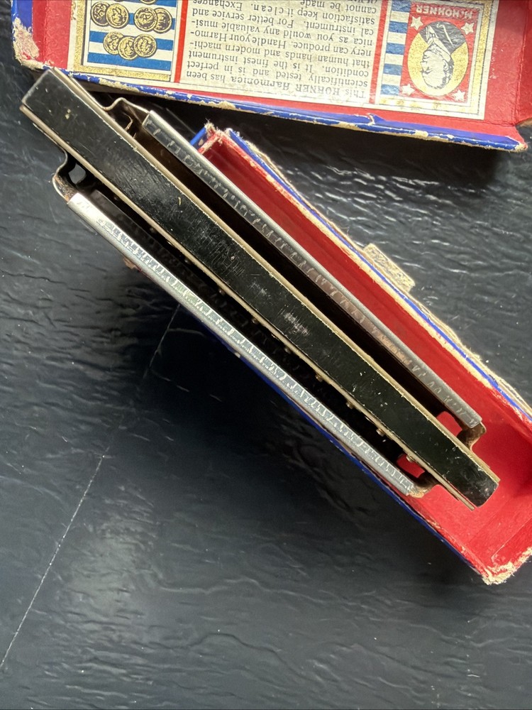 Pre-War Marine Band Harmonica, 2 Quantity