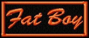 FAT BOY  BIKER PATCH