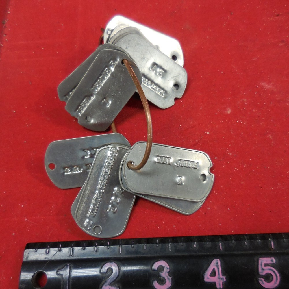 (14) VINTAGE COAL MINING NAME TAGS ALL DIFFERENT NAMES