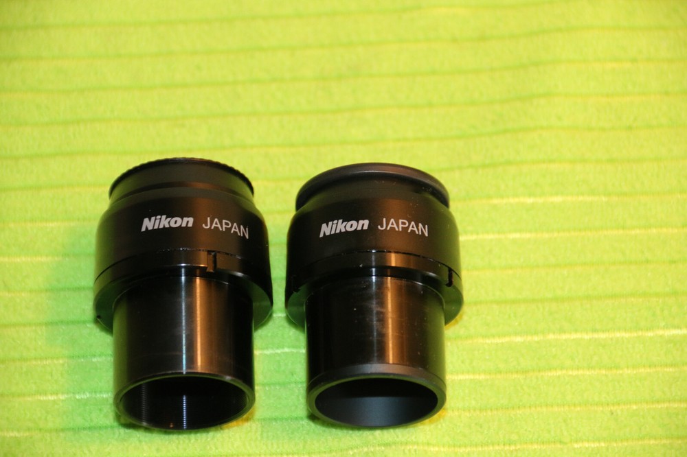 NIKON CFI 10X/22 One M MICROSCOPE EYEPIECE PAIR FOR ECLIPSE E & I SERIES