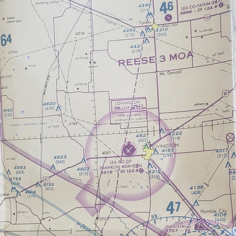 Aeronautical Chart Albuquerque 1995