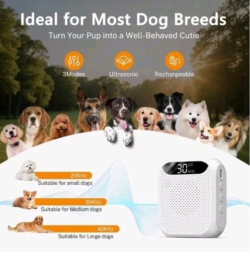 MALOK Anti Barking Devices - 30FT Effective Range, 3 Adjustable Modes, 2025...