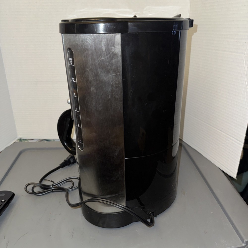 GEVALIA COFFEE MAKER 12 CUP PROGRAMABLE Model XCC-12 STAINLESS/open box