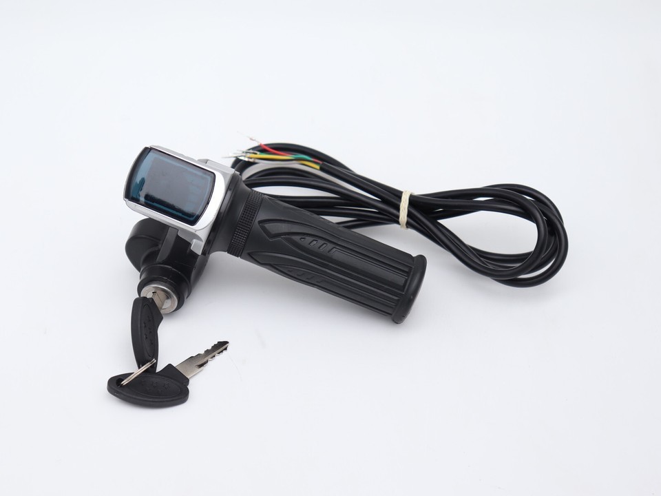 24V electric scooter throttle handle with keylock power indicator light