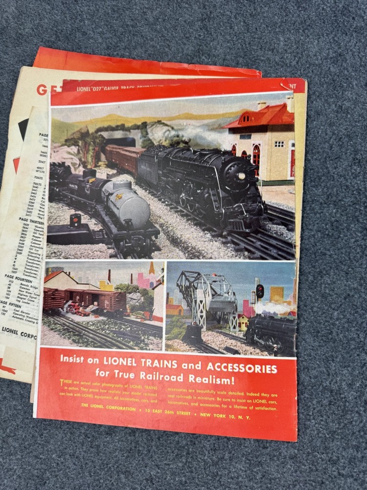 1946 Lionel Model Train Catalog