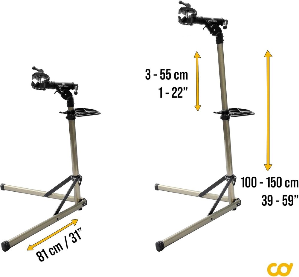 Professional-Grade Portable Bike Workstand - Adjustable Height & Rotatable Head