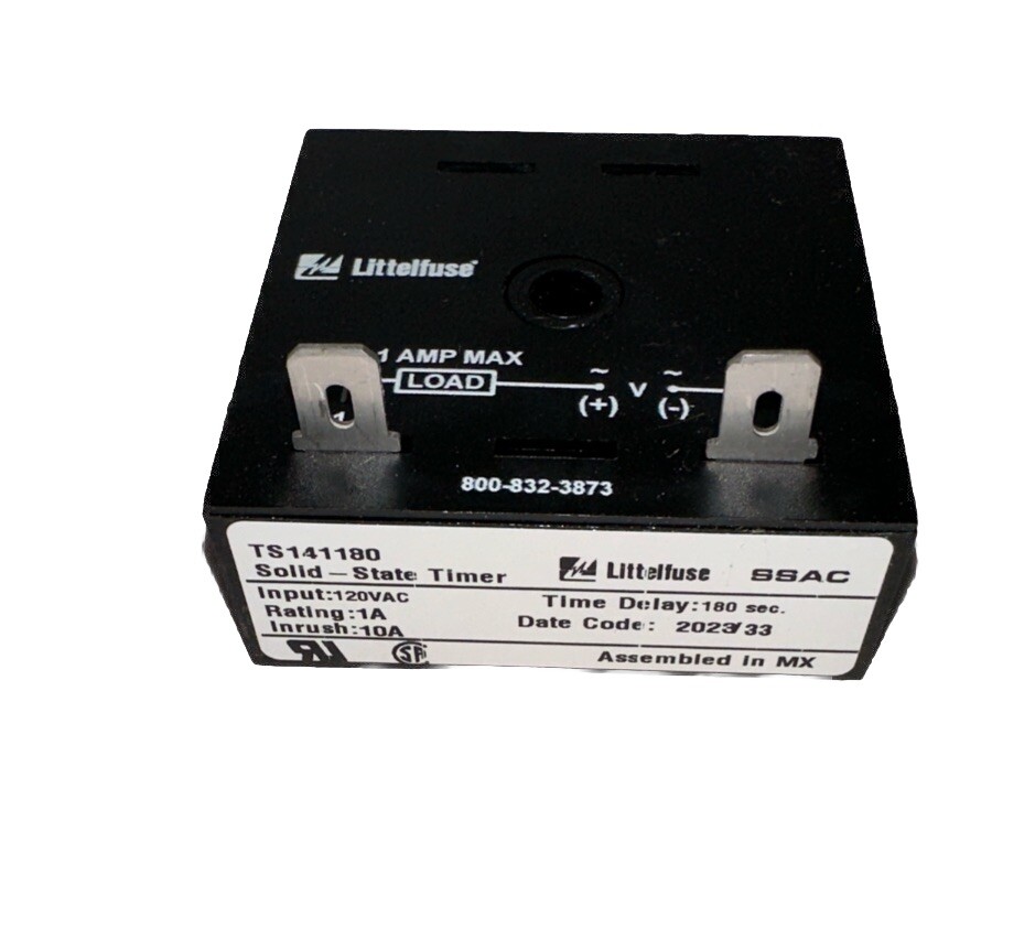 *Single* LittleFuse TS141180 120VAC Solid State Timers *New*