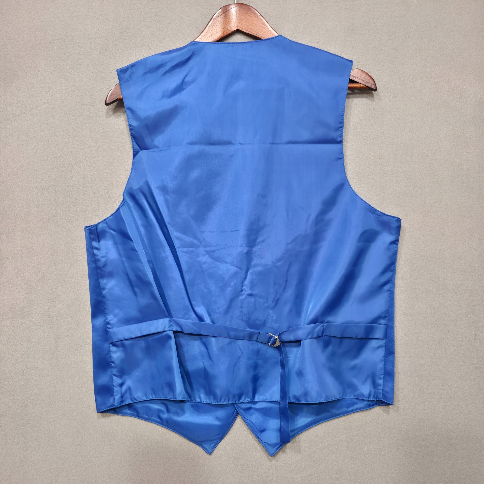 Vesuvio Napoli in Italy Men's Blue Tuxedo Vest Size Medium