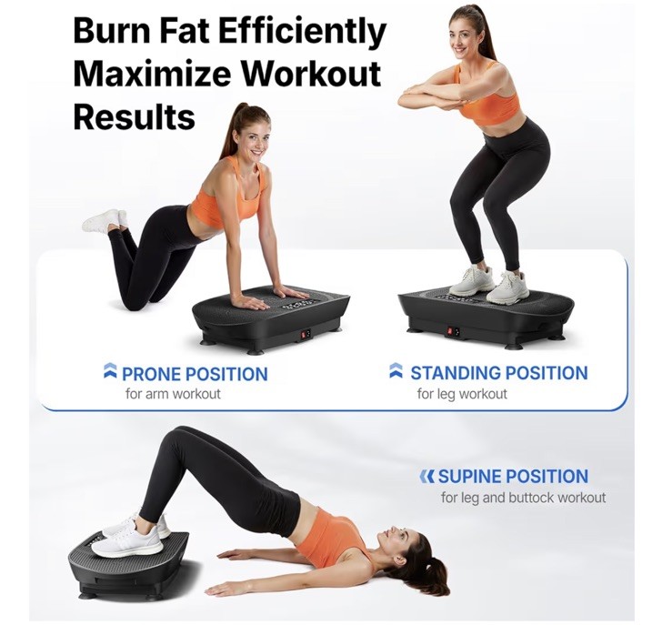 MERACH 2398 Vibration Plate Exercise Machine Vibration Plate Bluetooth Auto Mode