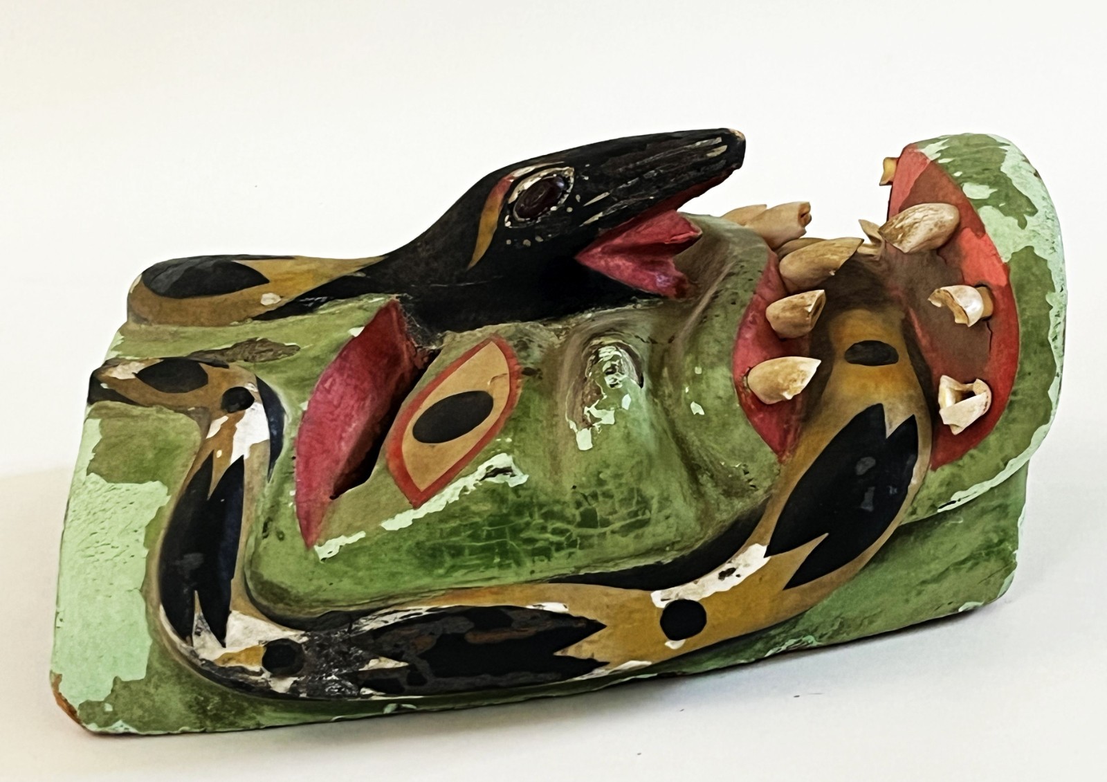 VTG VICTORIANO SALGADO URUAPAN MICHOACAN FECUNDIDAD DIABLO SNAKE WOOD MAQUE MASK