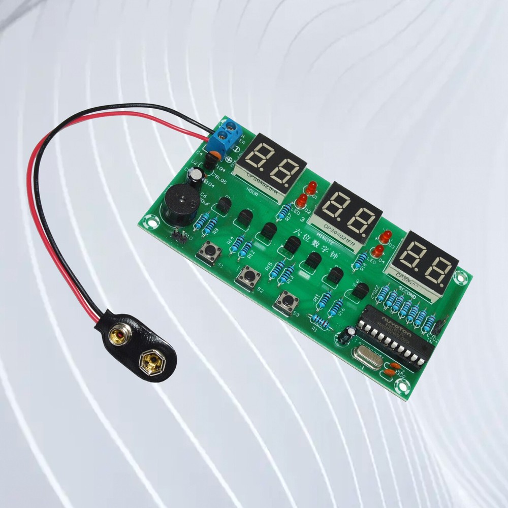 DIY Digital Clock Circuit Kit Electronic Clock Teaching soldering Practice Kit
