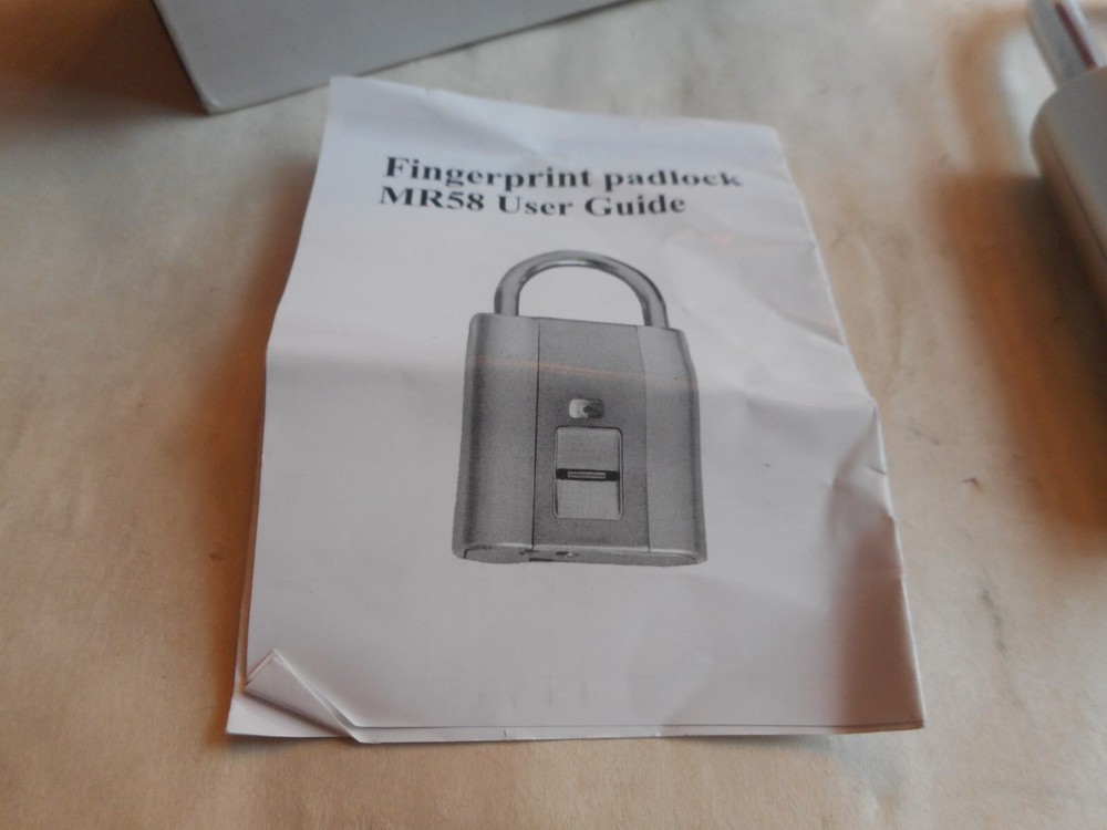 Fingerprint Activated Steel Padlock