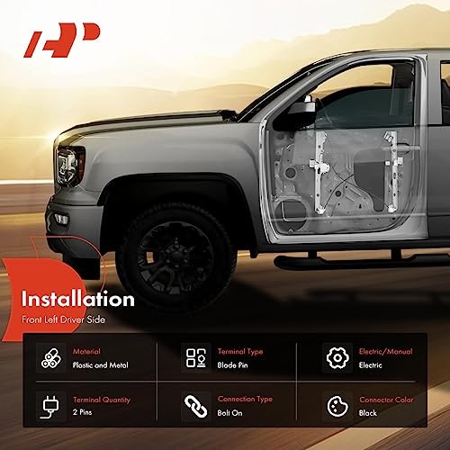 Manual Window Regulator Compatible with Oldsmobile Front Driver Side (LH)