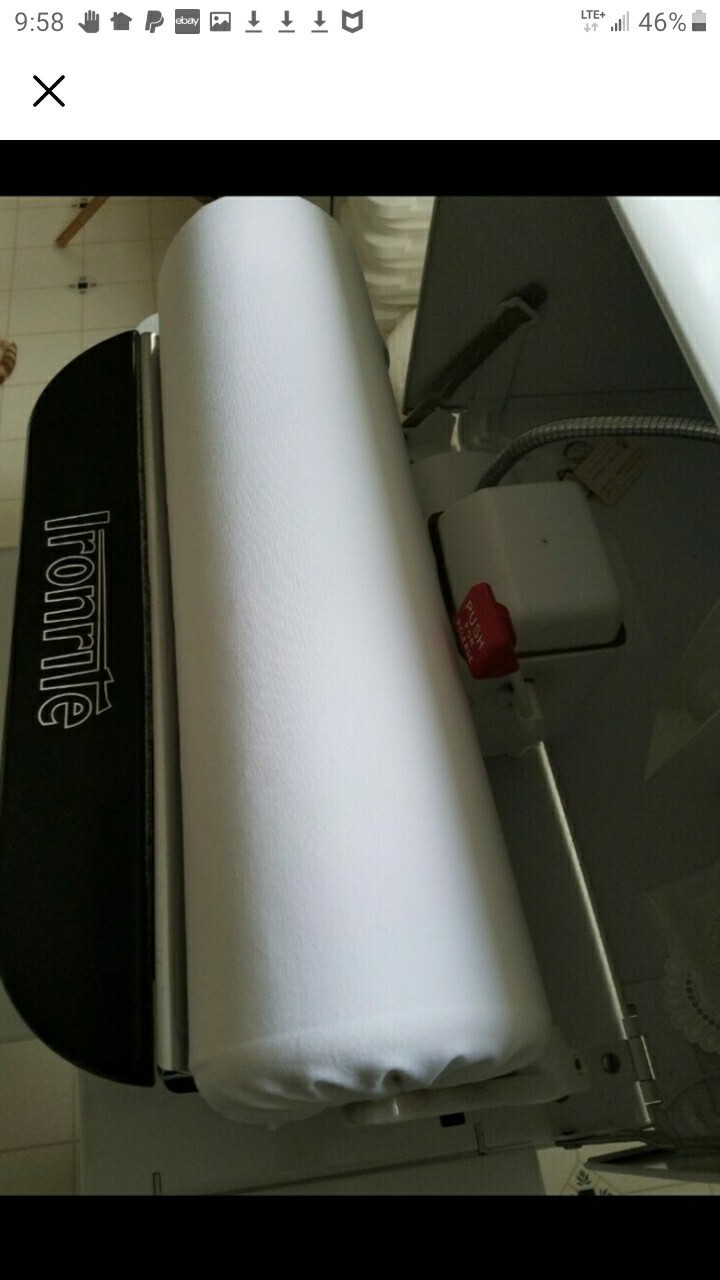 COMBO PAK Ironrite Pad Burlap ONE Roller Cover w/install use care instructions