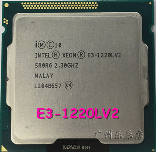 CPU Intel xeon E3-1220L V2 GEN8 SR0R6 LGA 1155 2.3GHZ Processor CPU e3-1220LV2-