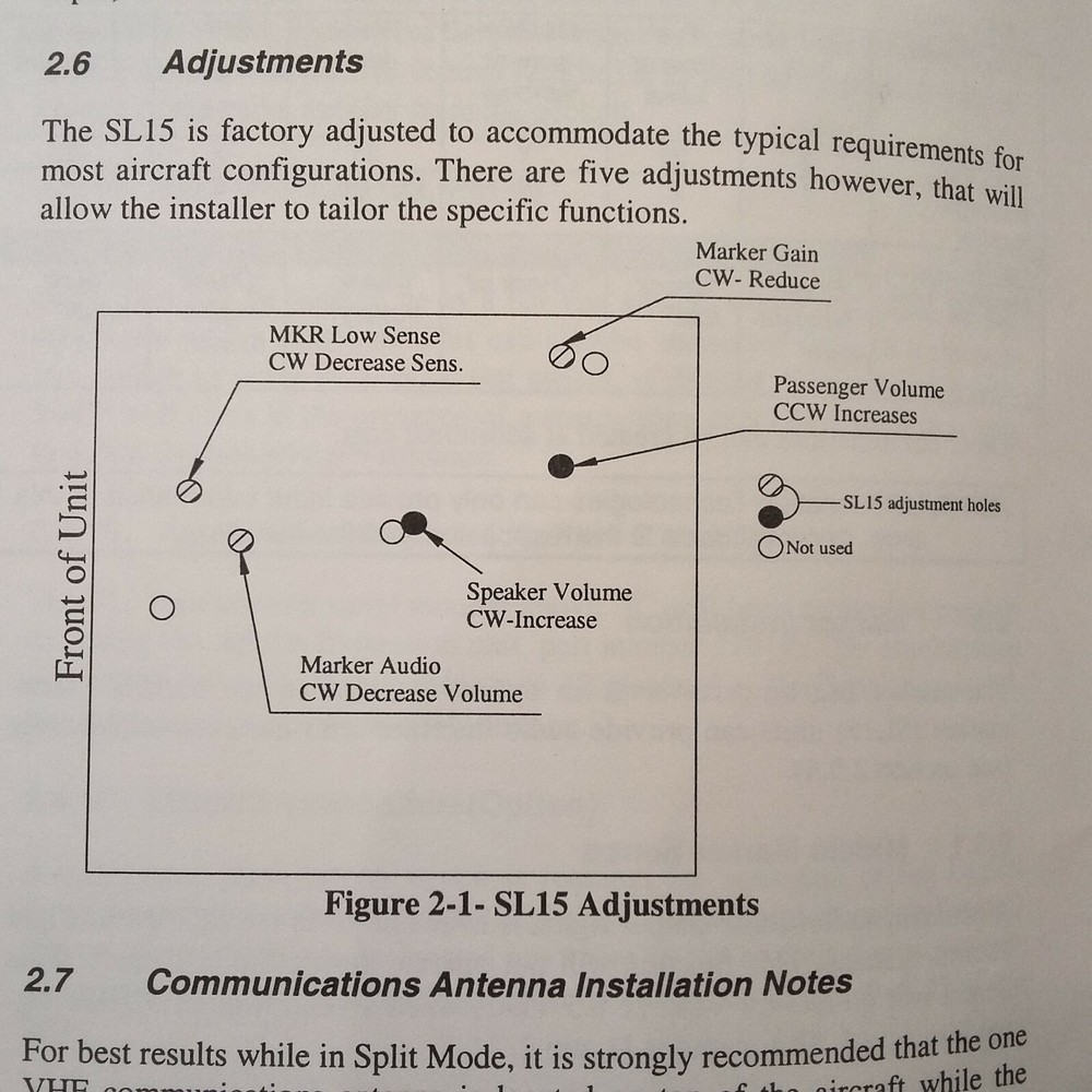 Apollo SL-15 Audio Panel Install Operation Manual