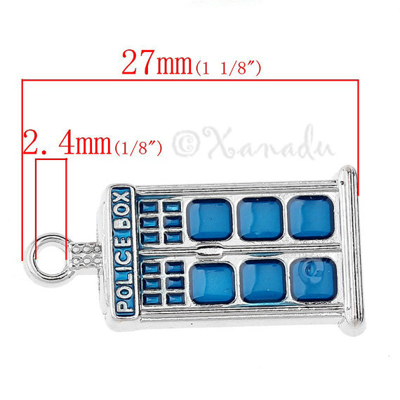 Doctor Who Tardis, Sonic Screwdriver, Dalek Charms Mix CM2008 - 3, 15 Or 30PCs