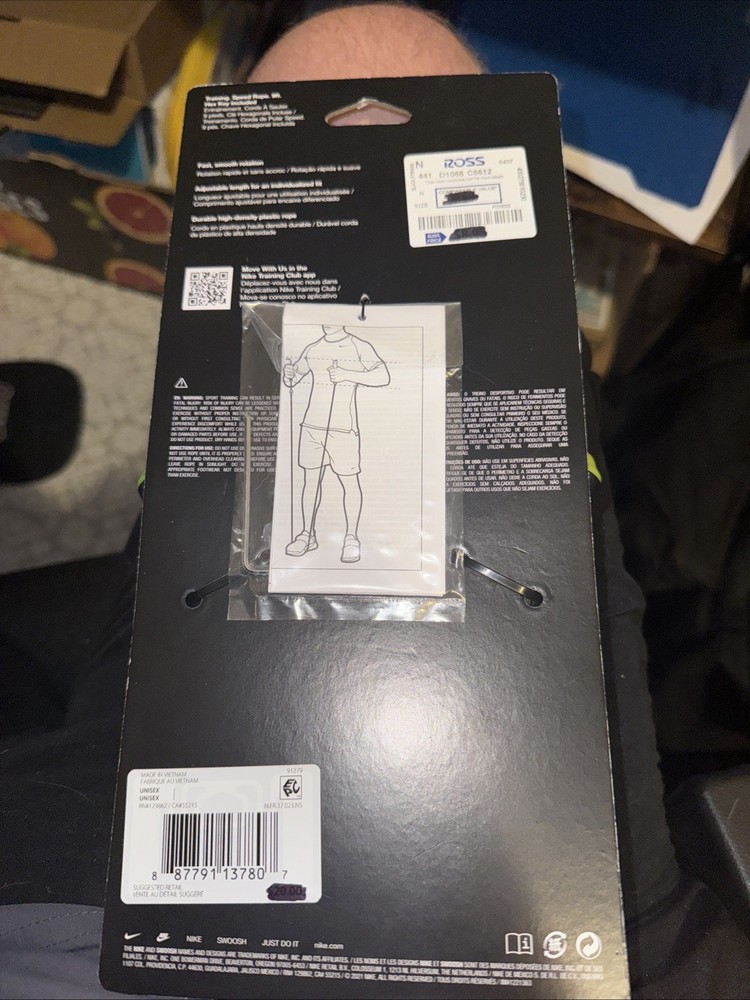 NEW- Nike Speed Rope Black/Volt