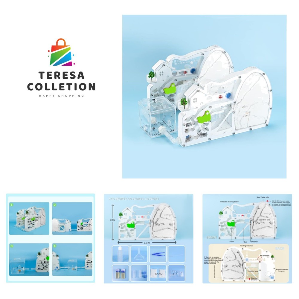 Expandable Ant Farm Castle Science Kit - 2PCS For Engaging Learning Experience