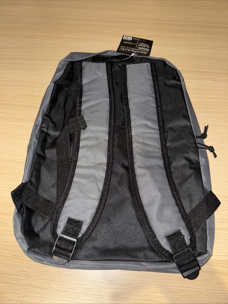 Moda West Kids Backpack Padded Straps with Front Zipper Pocket Gray