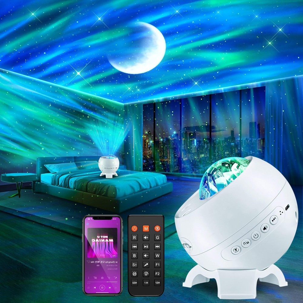Projector Northern Lights Projector,180 Lighting Modes Galaxy Light Projector,