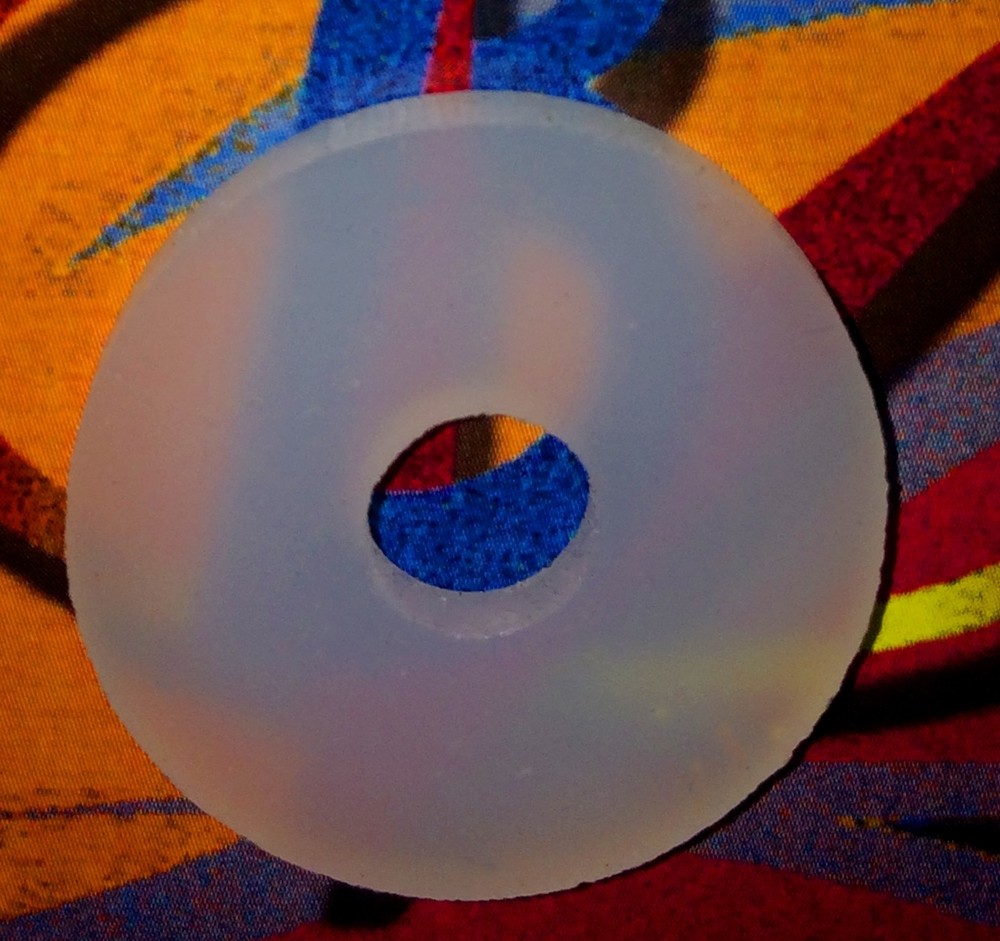 Eight TRANSLUCENT GHOST Silicone Rubber Guitar Strap Locks- Classic and Reliable