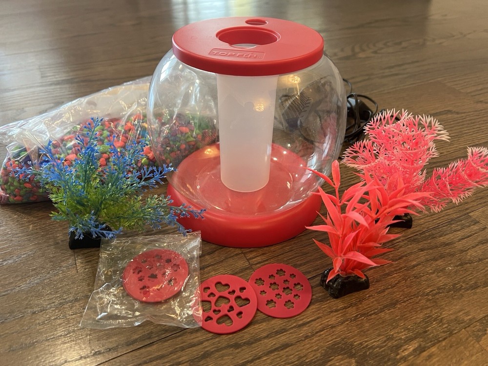 Pink Light Up And Projector Fish Bowl