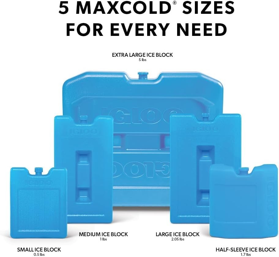 Igloo Medium Ice Block Duo - Compact, Leak-Proof Solution for Outdoor Fun