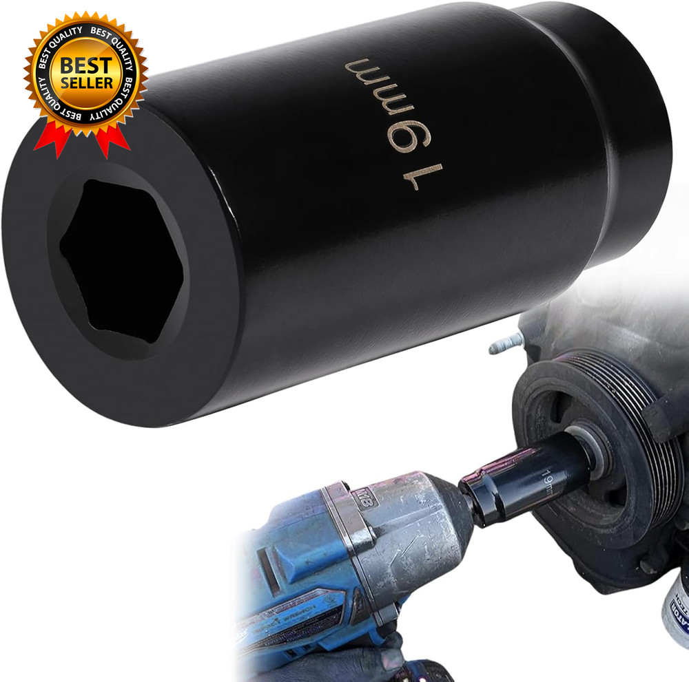 Harmonic Balancer Socket Tool 77080 for Honda 19Mm Crank Bolt Socket