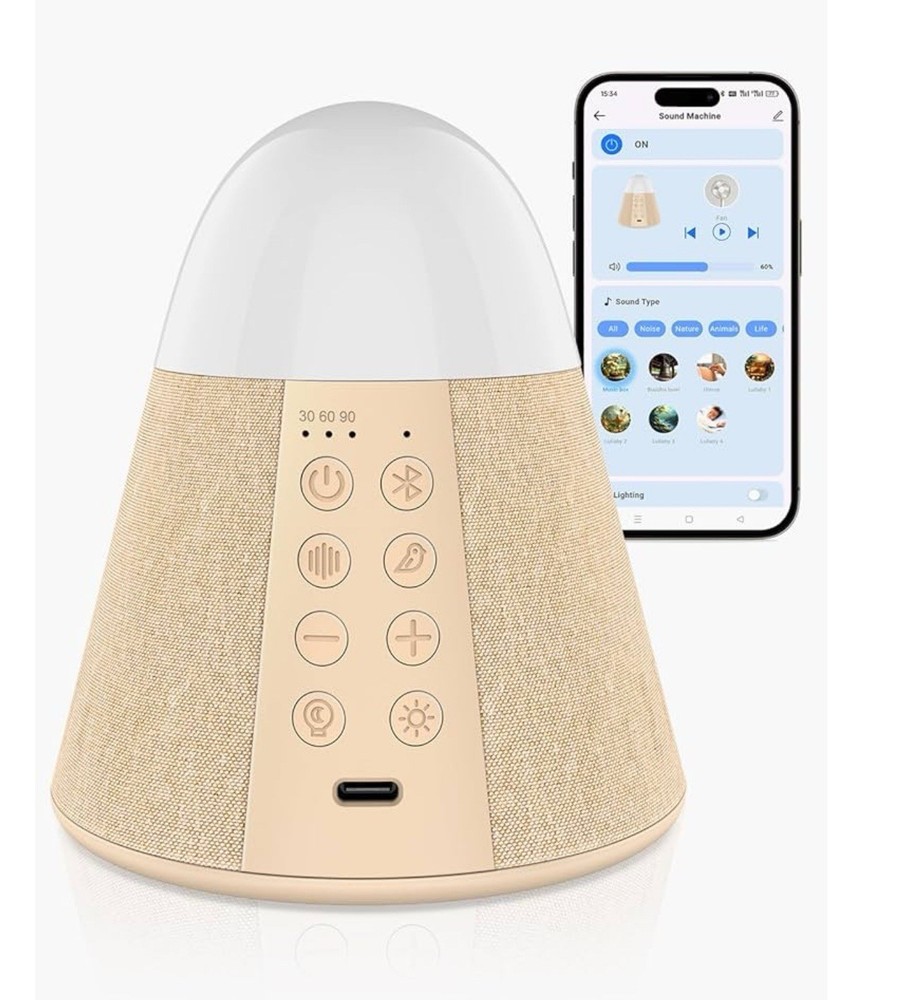 Vanzon White Noise Machine Bluetooth Speaker & Lights