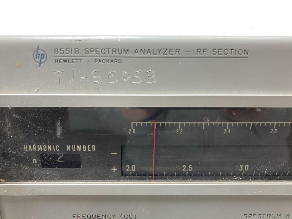Hewlett Packard Spectrum Analyzer RF Unit 8551B with 851B Display Unit