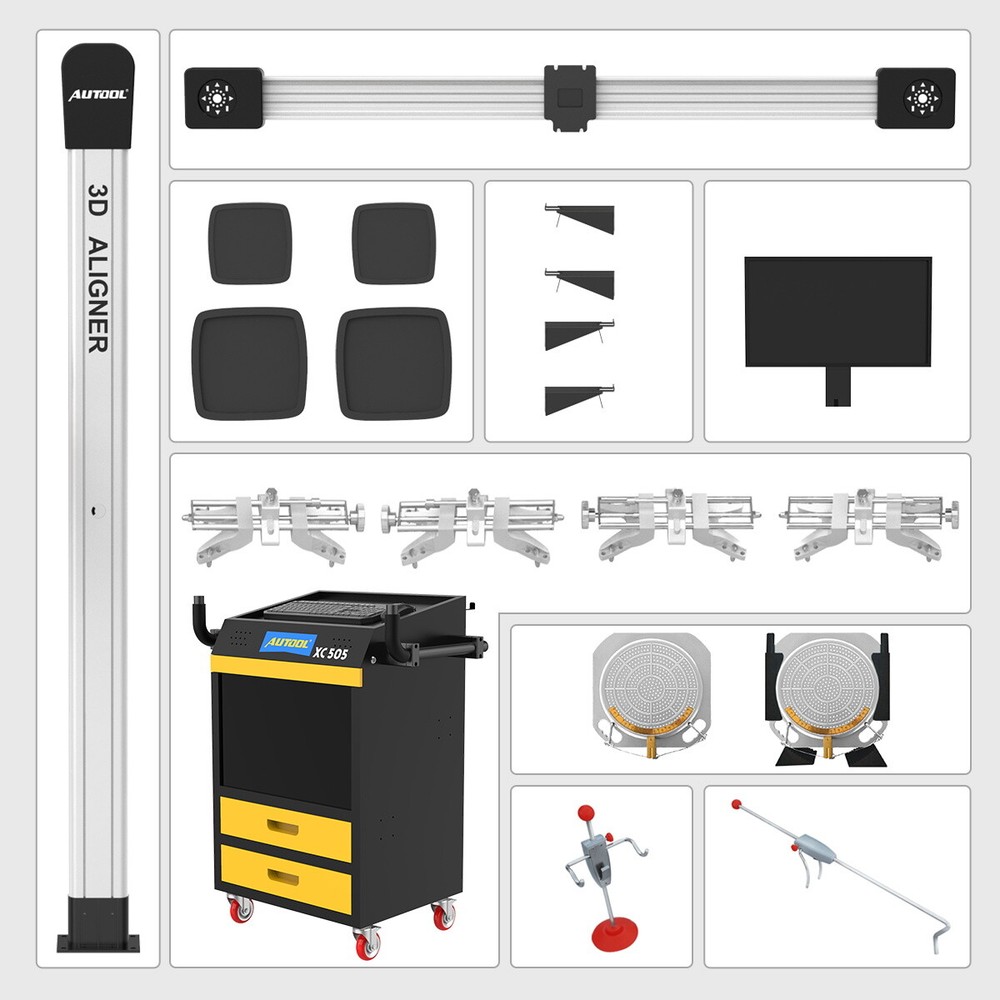AUTOOL 3D Wheel Alignment Machine Fully Automatic 4 Wheel Aligner Alignment Tool