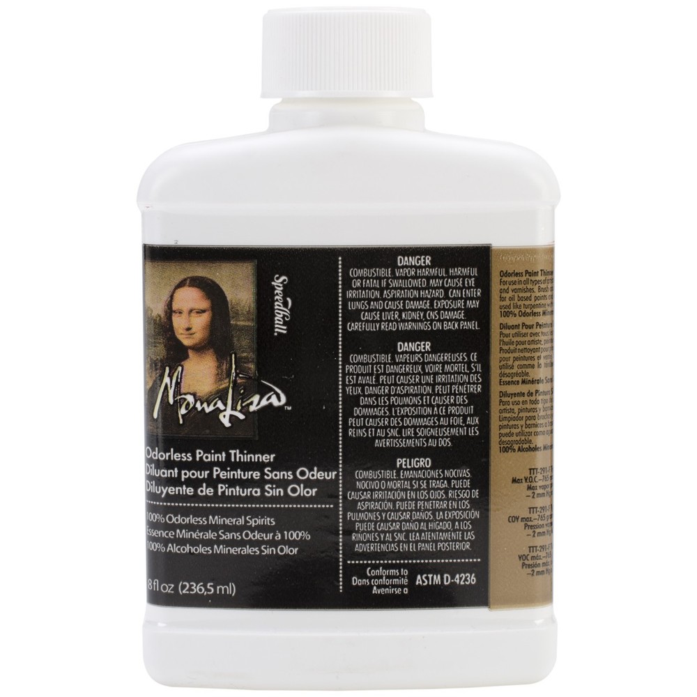 Mona Lisa Odorless Paint Thinner-8oz - 2 Pack